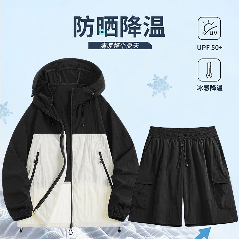 2025 Summer Cross-Border Couple God of War Sun Protection Clothing Upf100+ Magnetic Neck Guard Shirt Titanium Air Shield Three-Proof - Image 5