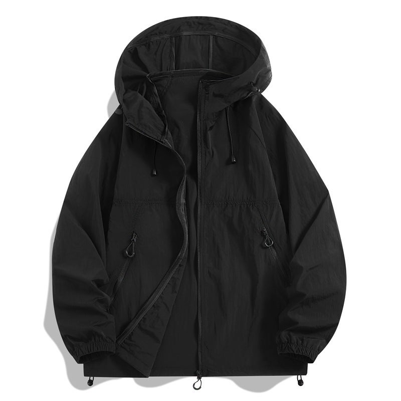 2025 Summer Cross-Border Couple God of War Sun Protection Clothing Upf100+ Magnetic Neck Guard Shirt Titanium Air Shield Three-Proof - Image 1