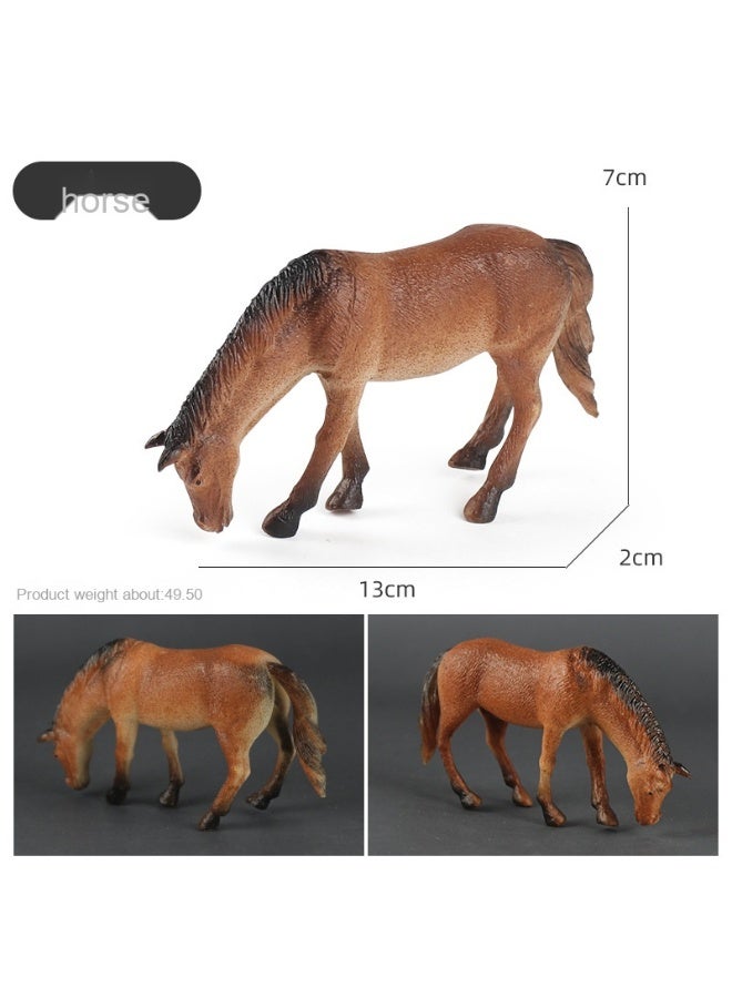 نيبمينينت مجموعة نموذج حصان محاكي للأطفال من الحيوانات، لعبة حصان جامح للسفر عبر الحدود