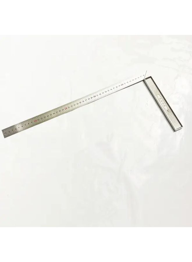 500mm Aluminum Handle Stainless Steel Angle Square Ruler Dual Scale Measuring Tool - Image 4