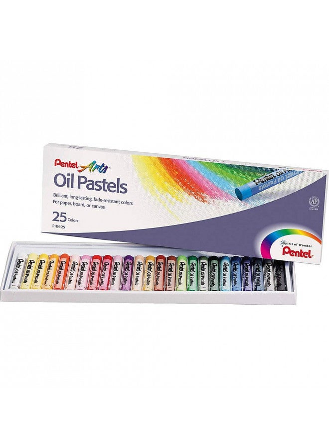 Pentel مجموعة باستيل زيتية من بنتل آرتس، ألوان متنوعة، مجموعة من 25 (PHN-25) - Image 5