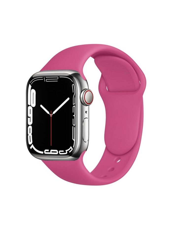 Apple Watch Band 41mm 40mm 38mm Soft Silicone Sport Band Replacement Wrist Strap Compatible for iWatch Apple Watch Series 7/SE/6/5/4/3/2/1,Nike+,Sport,Edition