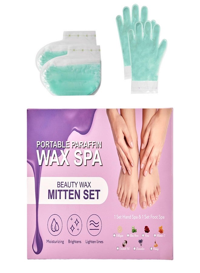 KmaxShip Self Contained Paraffin Wax Gloves,10-Minute Paraffin Hand & Foot Treatments and Booties Set for Intensive Hydration at Home (Aloe Vera) - Image 1