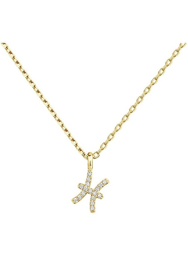 PAVOI 14K Gold Plated Cubic Zirconia Astrology Necklaces for Women - Zodiac Pendant Jewelry Gifts - Zodiac Sign Pendant Necklaces - Image 1