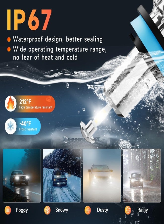 rimthin H11 9005 Fog Light Bulbs Combo, 6500K Cool White Fog Lights with Fan, Plug & Play, Pack of 4 - Image 5