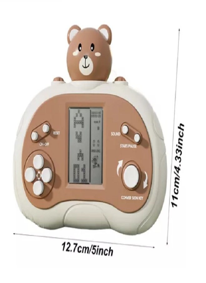 Generic Handheld Retro Brick Game Console Built-in Classic Games, Puzzle Children's Game Console - 2025 Best Gifts (Cute Bear)  - Image 3