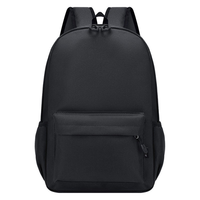 Custom Logo Kids School Backpack Black 