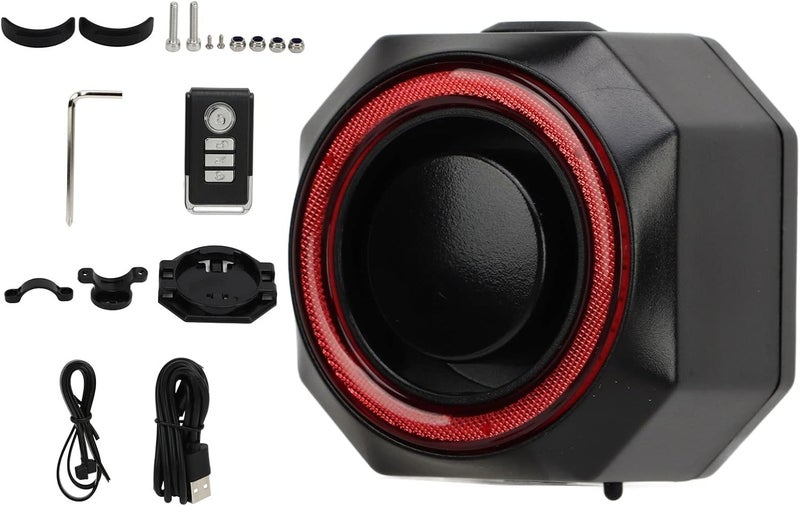 Hilitand Bike Alarm with Remote 110dB Wireless Vibration Alarm with Motion Sensor and Brake Light for Bike Motorcycle Scooter - Image 5