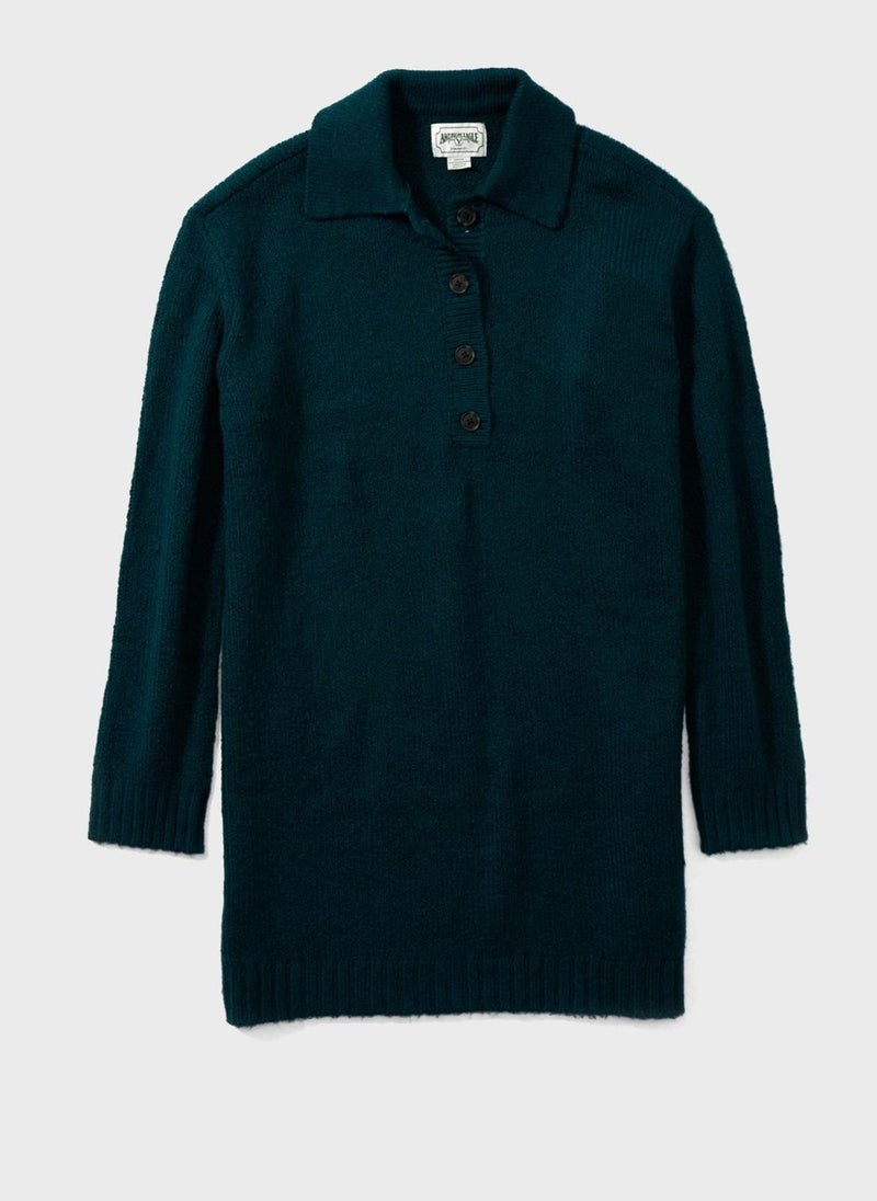 American Eagle Knit Polo Dress  - Image 1
