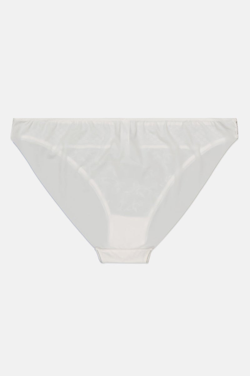 Etam Women Textured Pull-On Panty, White - Image 2