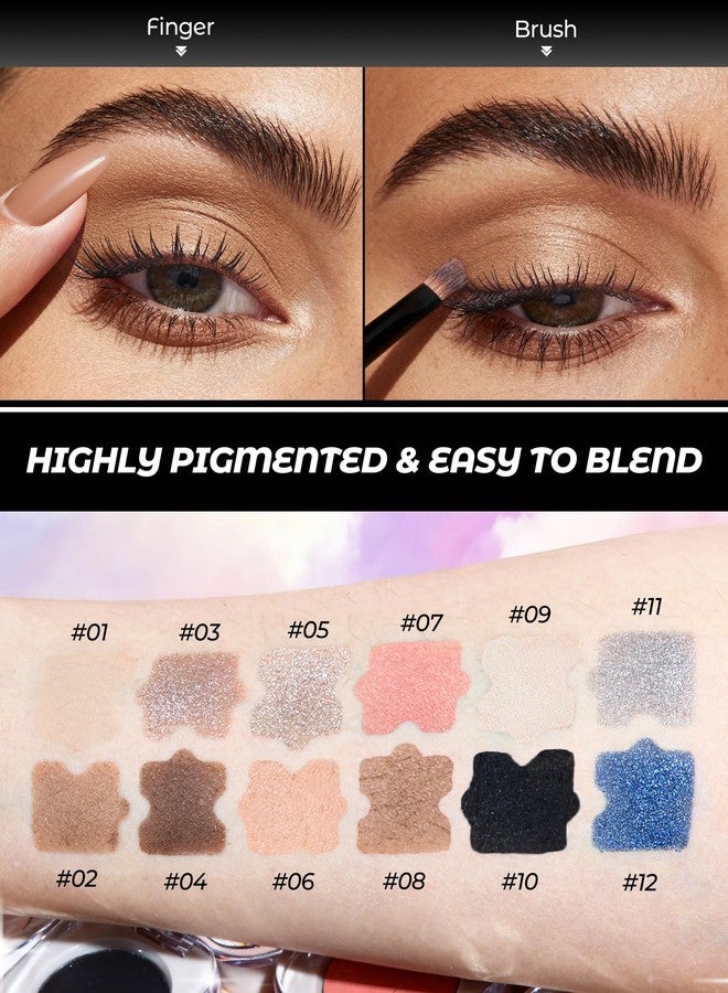 SUMEITANG Light Brown Single Eyeshadow Palette, Neutral Nude Shades Matte Eye Shadow Powder, Buildable & Blendable for Smoky Eyes. Waterproof, Crease-Resistant, All-Day Wear. Everyday Makeup Ideal - Image 5