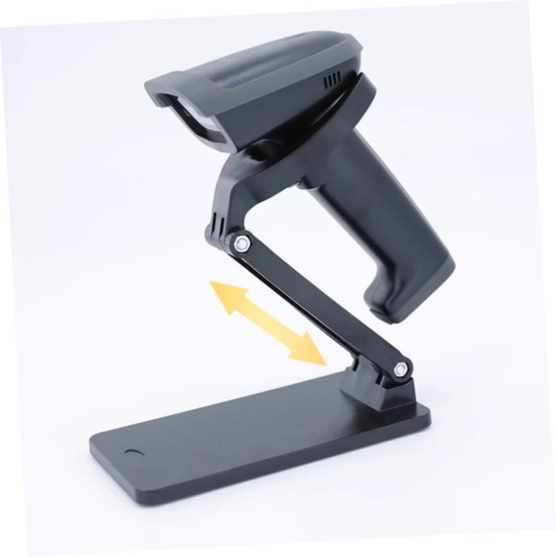 Angoily Universal Adjustable Barcode Scanner Stand Multi-Angle Foldable Holder for Handheld Devices Compact and Stable Base for Retail and Supermarket Use - Image 5