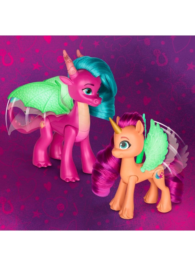 ماي ليتل بوني :Tell Your Tale Dragon Light Reveal، 3 دمى مضيئة في الظلام، ألعاب بمقياس 3 بوصات للبنات والأولاد من سن 4 سنوات فما فوق - Image 5