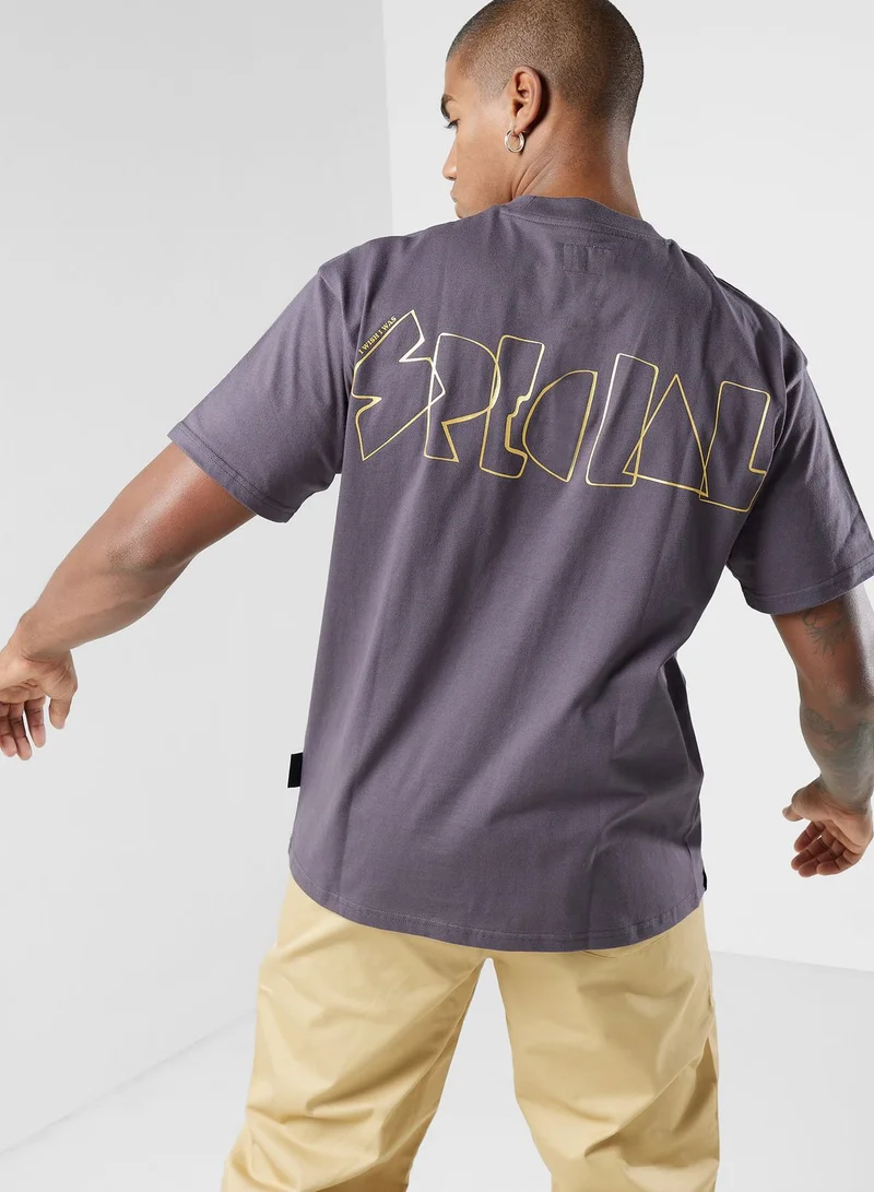 izzue Metallic Words T-Shirt