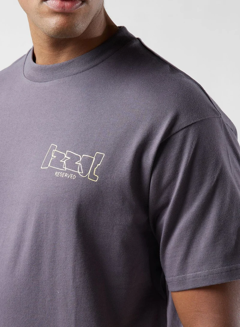 izzue Metallic Words T-Shirt