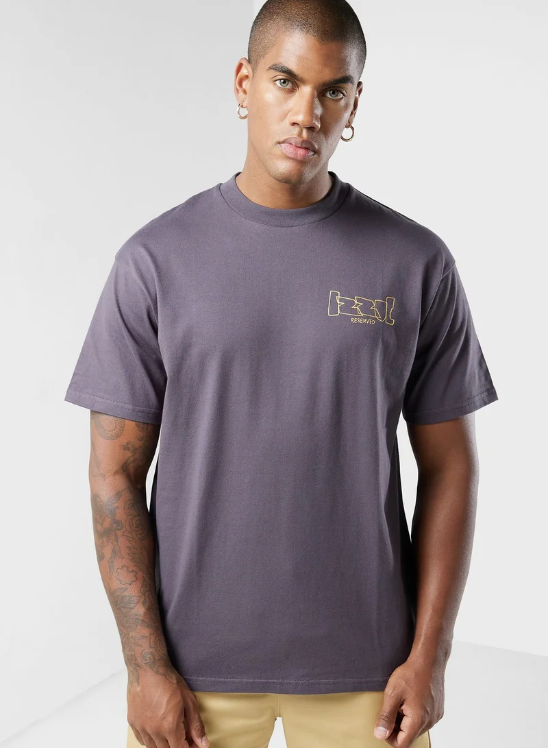 izzue Metallic Words T-Shirt