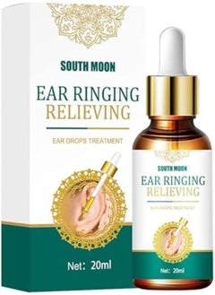 SOUTH MOON Ear Ringing Relieving Drops Treatment Ear Hard Hearing Tinnitus Symptoms Earache Alleviate Health Care - 20 ml  - Image 1