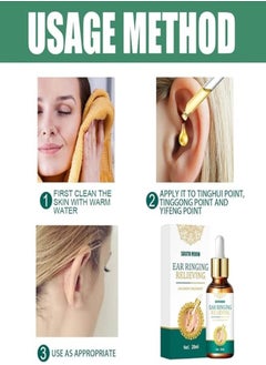 SOUTH MOON Ear Ringing Relieving Drops Treatment Ear Hard Hearing Tinnitus Symptoms Earache Alleviate Health Care - 20 ml  - Image 4