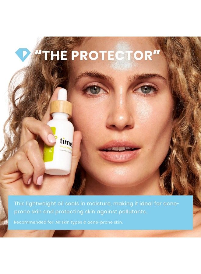 Timeless Skin Care زيت السكوالان 100% نقي 2 أونصة زيت خفيف من النباتات يجف يحسن مرونة البشرة وإشراقتها ينظم إنتاج الزيت لجميع أنواع البشرة بما في ذلك البشرة المعرضة لحب الشباب - Image 3