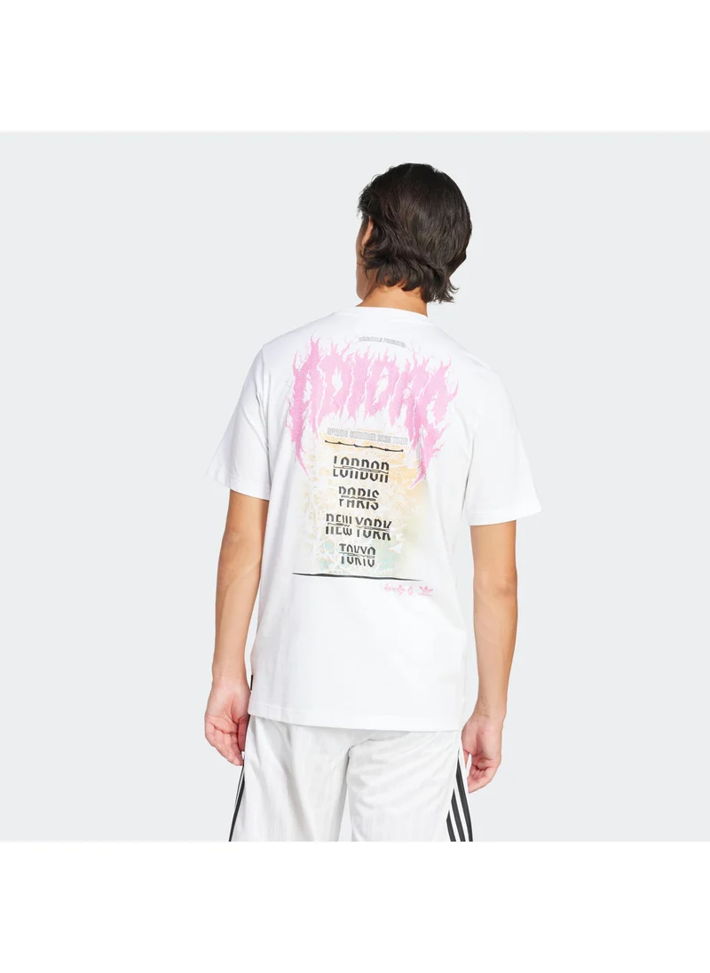 adidas تيشيرت أديداس كيو 12 تي إس ديث أبيض للرجال أوريجينالز