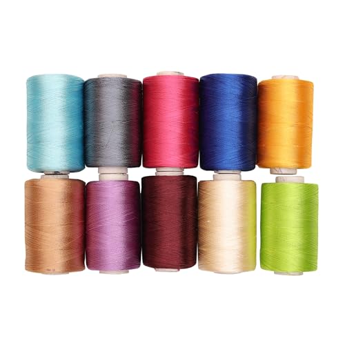 Embroiderymaterial Art Silk Threads for Embroidery Jewellery Craft Making Combo Pack (Pack of 10 Rolls) - Image 1