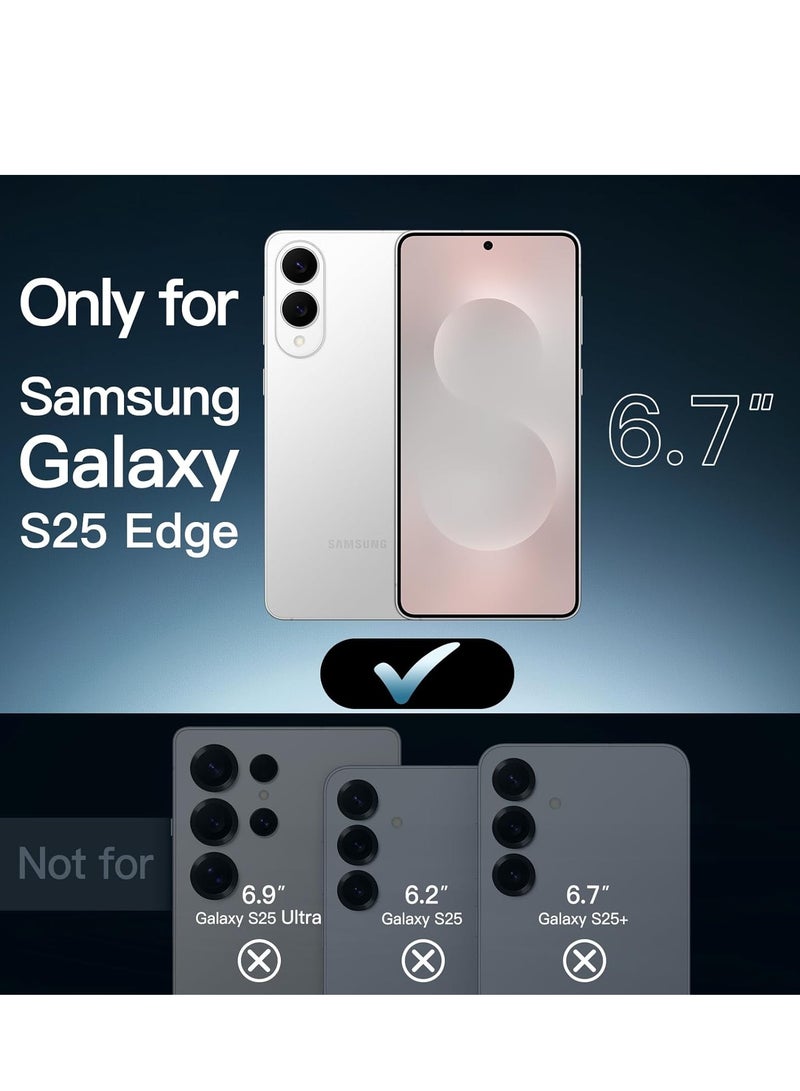 BORTONY Samsung Galaxy S25 Edge Case Cover Liquid Silicone Case Camera Lens Protection Phone Cover For Samsung Galaxy S25 Edge 6.7-inch 2025 - Image 2