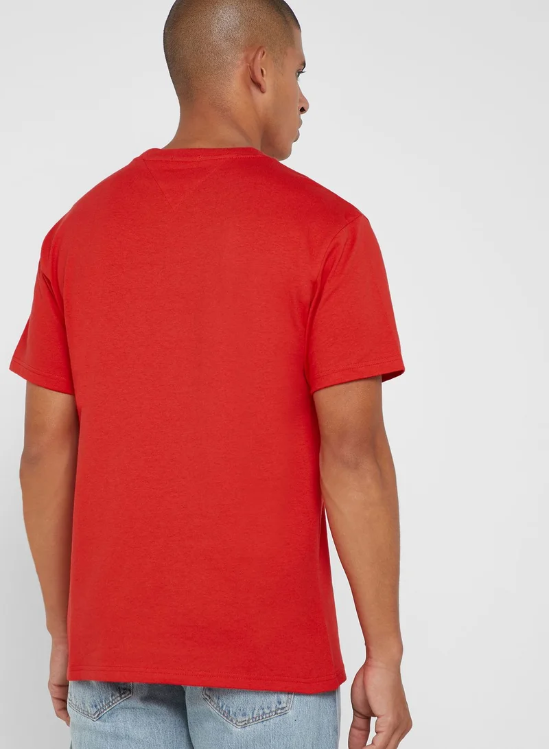 TOMMY JEANS Collegiate Logo Crew Neck T-Shirt