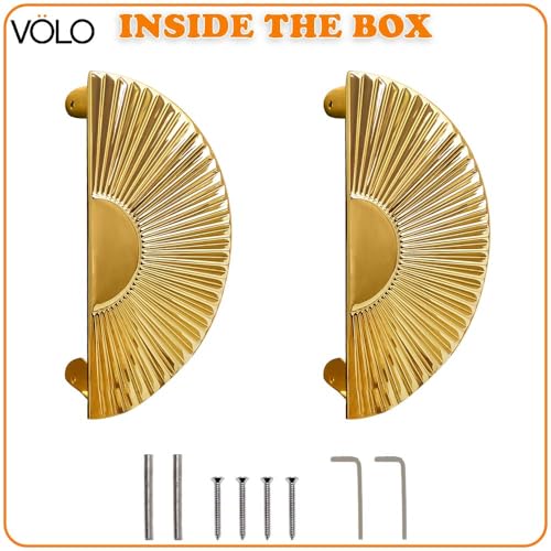 VOLO Main Door Handle/Door Handles for Main Door/Glass Door Handle/Pull Handles, for Home/Office/Hotels(Model- S-615, PVD Gold) (Pack of 1 Set) (4") - Image 4