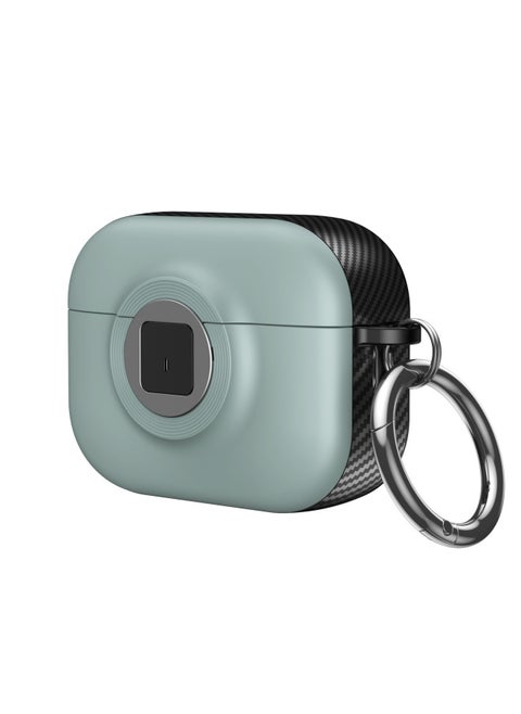 Airpodspro2 Earphone Set For Apple Headphone Lock Soft Shell Protective Shell 3 Generation Creative Earphone Case-Color:Light Blue-Applicable Models:Airpods 3rd Generation