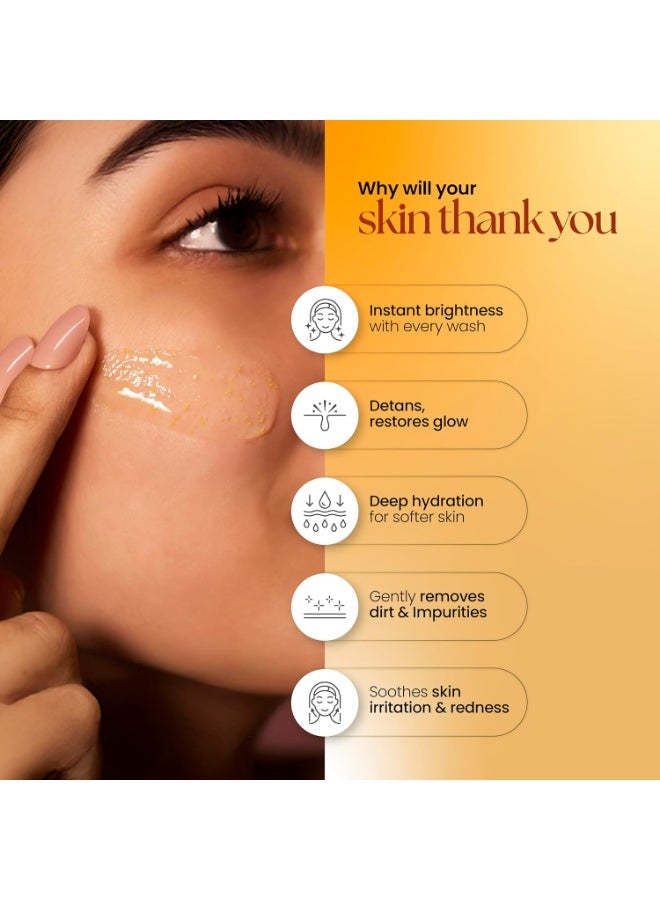 MOHA Niacinamide & Vitamin C Brightening Face Wash | Hydrating Cucumber & Dark Spot Reducing Licorice | Glowing Skin | Unisex | 100 Ml - Image 5