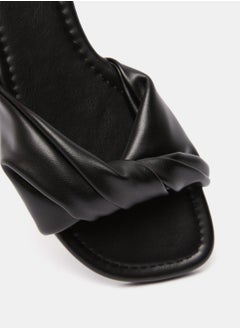 shoexpress Solid Open Toe Slip-On Flat Sandals  - Image 4