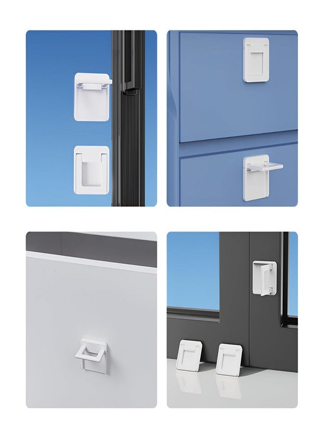 SYGA Child Safety Lock - Sliding Door & Window Lock, Drawer and Cabinet Lock, Multi-Functional Childproof Handle for Home Safety (White, Pack of 2) - Image 5