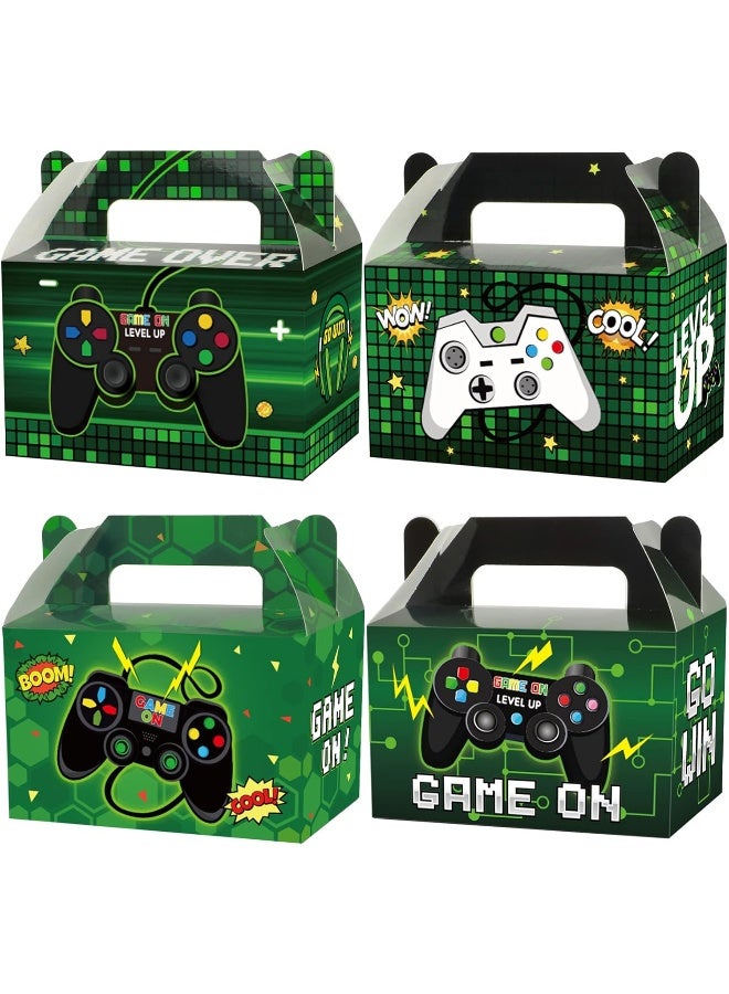 Tevxj 12 عبوة صناديق حفلات ألعاب الفيديو - هدايا حفلات مميزة للأطفال في أعياد الميلاد وزينة حفلات استحمام الأطفال وعلب هدايا يوم الحب 6 x 3 x 3.5 بوصة - Image 1