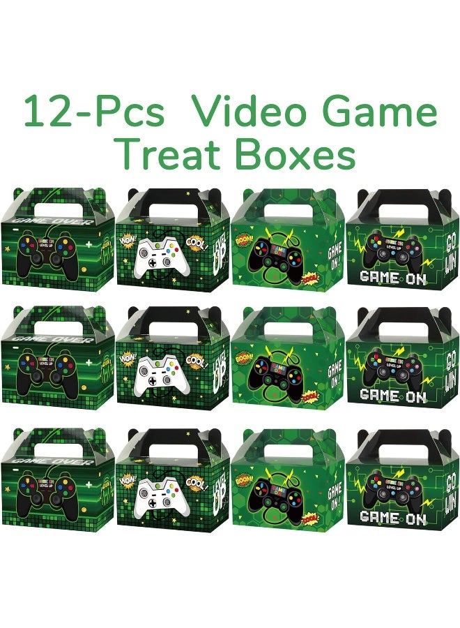 Tevxj 12 عبوة صناديق حفلات ألعاب الفيديو - هدايا حفلات مميزة للأطفال في أعياد الميلاد وزينة حفلات استحمام الأطفال وعلب هدايا يوم الحب 6 x 3 x 3.5 بوصة - Image 3