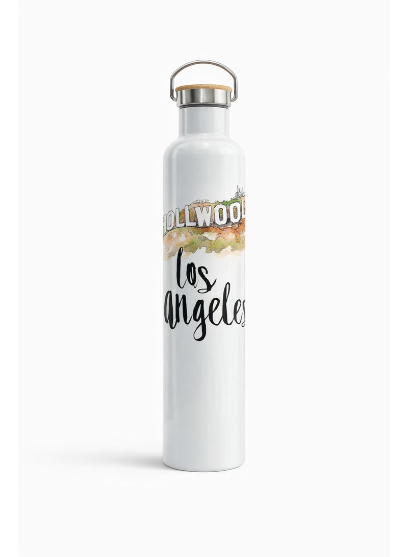 ميلز قارورة معزولة من الفولاذ المقاوم للصدأ والخيزران "لوس أنجلوس هوليوود" - Image 1