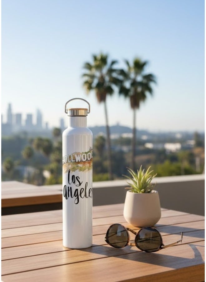 ميلز قارورة معزولة من الفولاذ المقاوم للصدأ والخيزران "لوس أنجلوس هوليوود" - Image 2