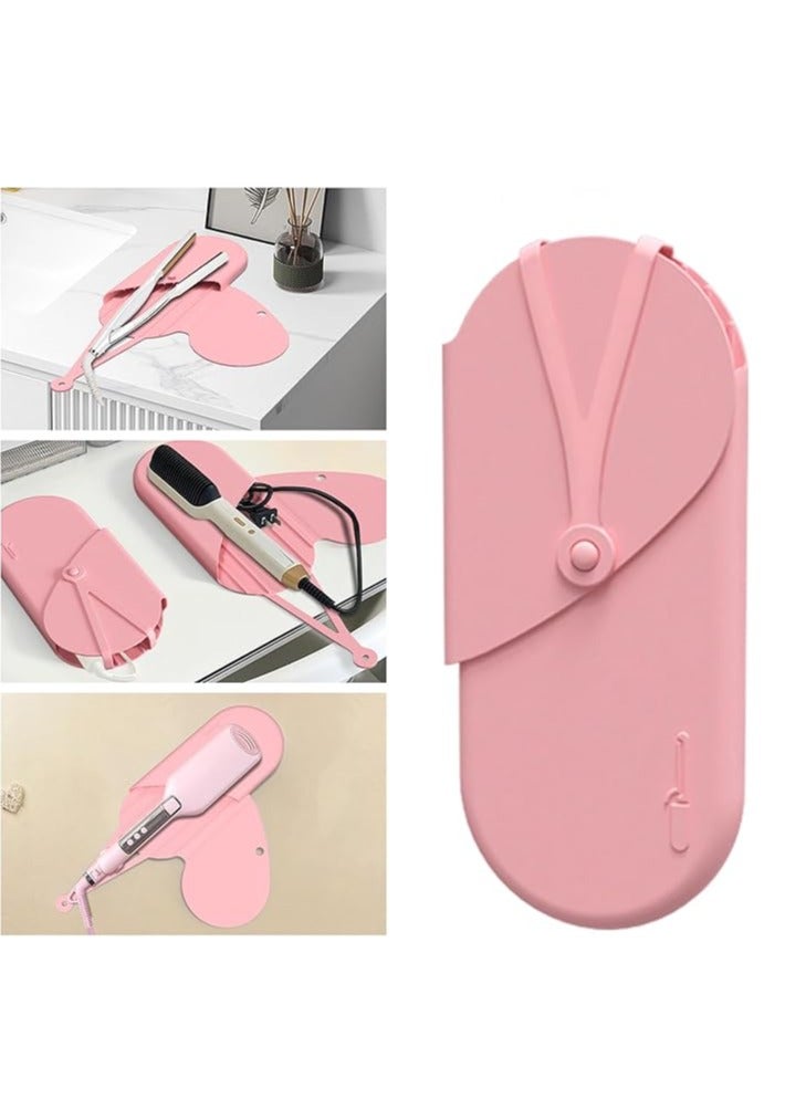 general Travel Mat Travel Heat Resistant Silicone Storage Bag for Curling Irons, Hair Straighteners, Curling Irons, Portable Styler Anti-Scald Heat Insulation Hanging Bags - Image 2