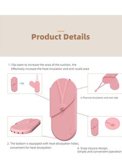 General Travel Mat Travel Heat Resistant Silicone Storage Bag for Curling Irons, Hair Straighteners, Curling Irons, Portable Styler Anti-Scald Heat Insulation Hanging Bags  - Image 3