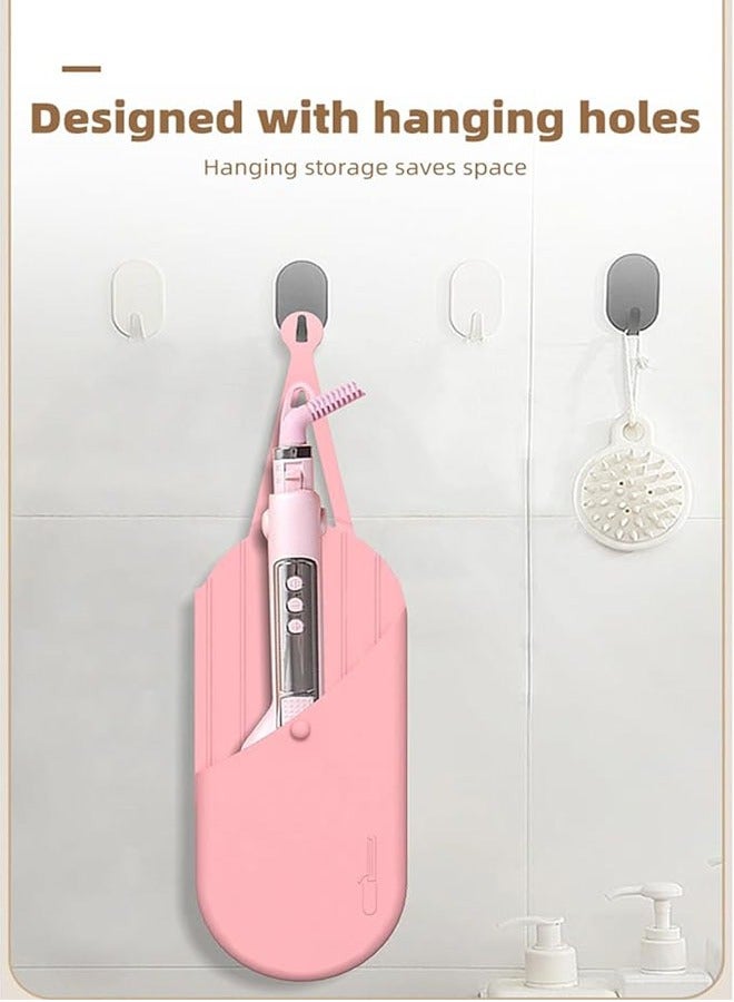 general Travel Mat Travel Heat Resistant Silicone Storage Bag for Curling Irons, Hair Straighteners, Curling Irons, Portable Styler Anti-Scald Heat Insulation Hanging Bags - Image 4