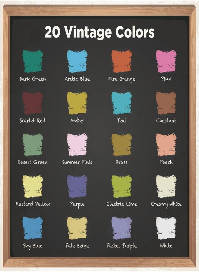 Chalkola Extra Fine Tip Liquid Chalk Markers for Chalkboard (1mm, 20 Vintage Colors) - Dry Erase Marker Pens for Blackboard, Windows, Signs, Bistro - Thin Point, Erasable, Pastel Chalkboard Markers Pen - Image 2