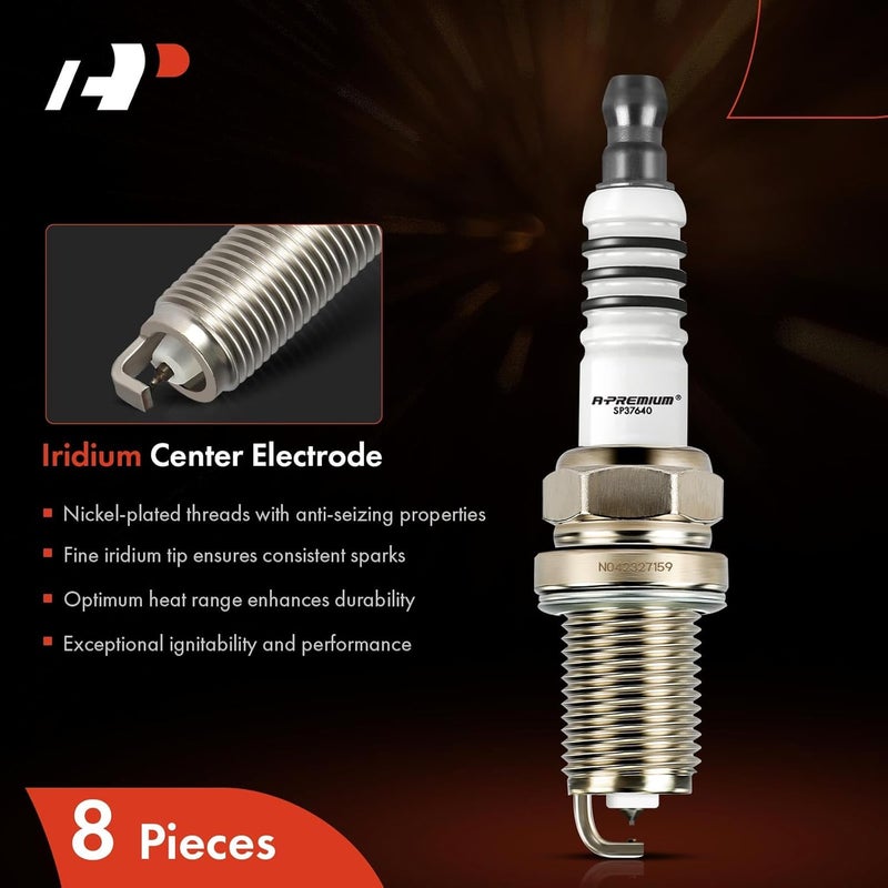 A-Premium 8x Iridium Spark Plug Set - Image 3