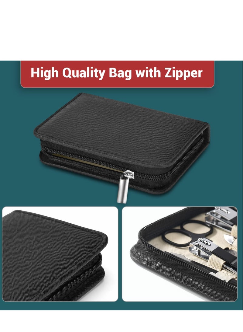 Excefore Manicure Set, 18 Pieces Nail Clippers Pedicure Kit, Stainless Steel Nail Set, Gift Box for Men Women - Image 3