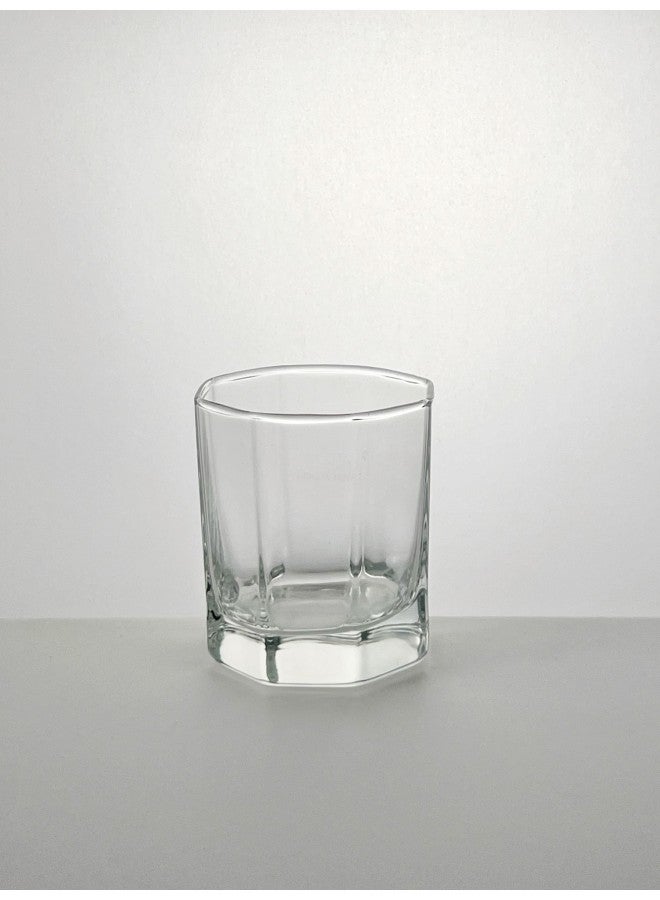 6-Pack 200ml Octagonal Thickened Bottom Short Glass Drinking Cup for Home and Restaurant Use  - Image 2