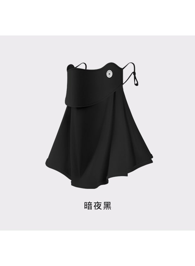 Sunscreen Summer Riding Ice Silk Sunscreen Neck Protection Sunshade Uv Protection Dust-proof Breathable Ear Hanging Mask