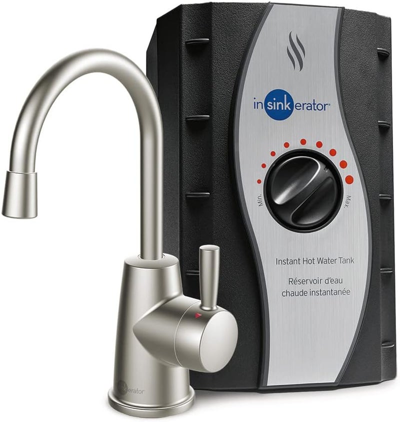insinkerator InSinkErator HOT250 Instant Hot Water Dispenser System SingleHandle Faucet in Satin Nickel with 23Gallon Stainless Steel Tank H250SNSS  Garbage Disposal Power Cord Kit CRD00  - Image 2
