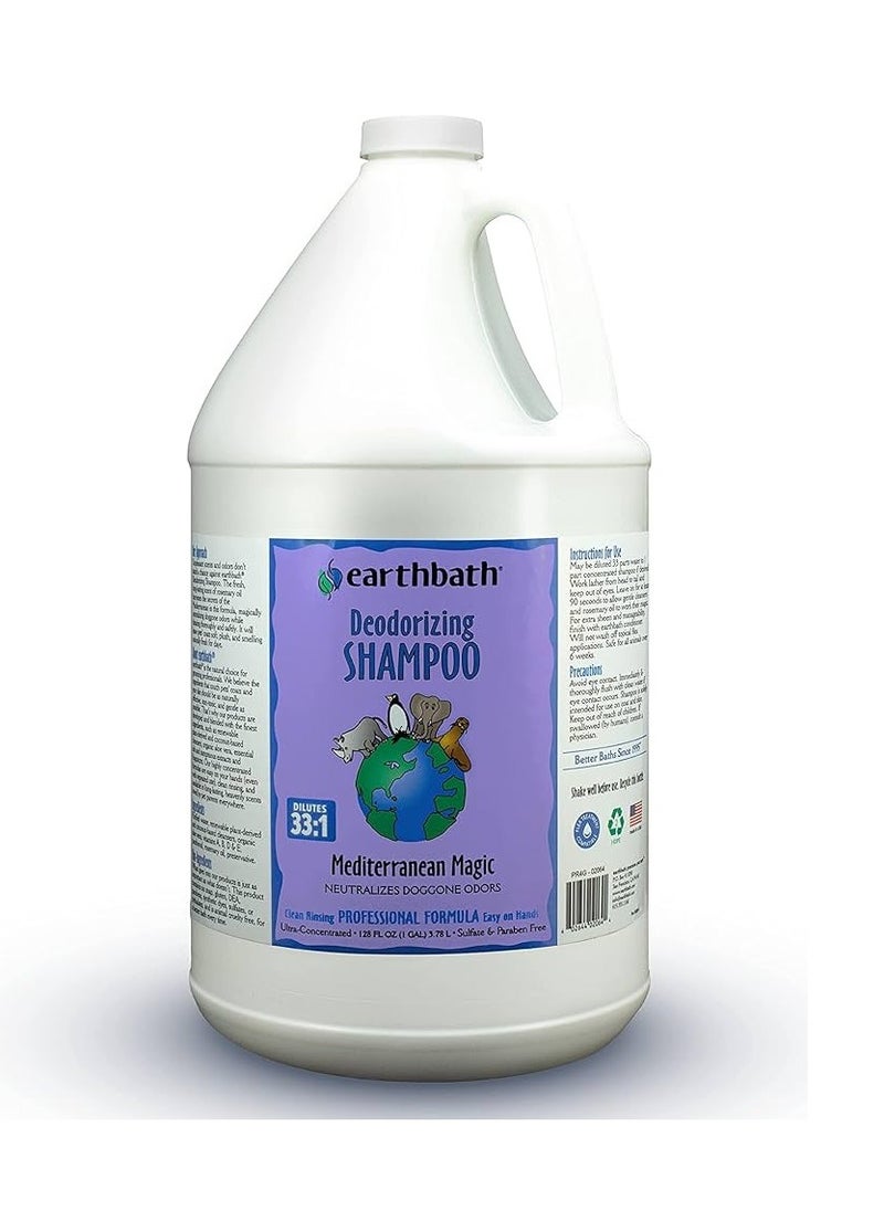 earthbath Deodorizing Shampoo Mediterranean Magic Made in USA 3.78L  1 Gallon  - Image 2