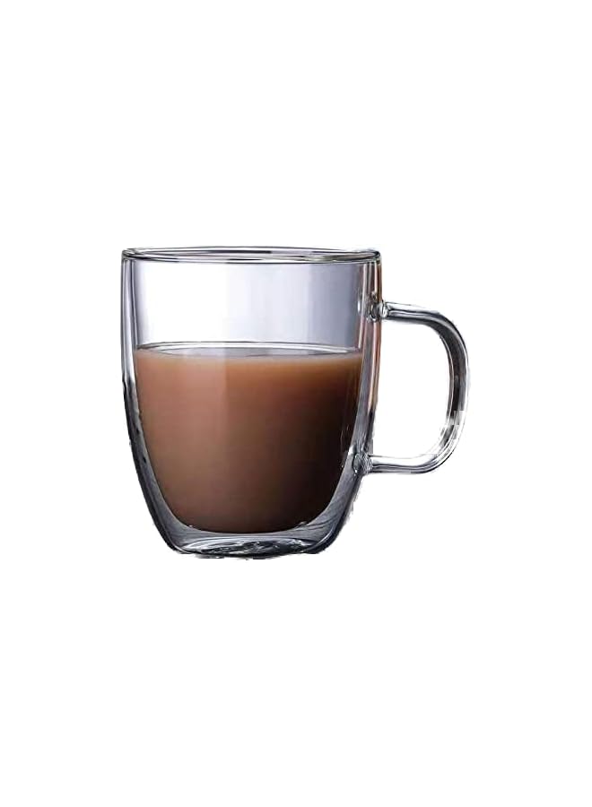 S-TOP Set of 2 (12 oz, 350 ml), Coffee Mugs, Glass Tea Mugs, Double Wall Glass Coffee Cups, Tea Cups, Latte Cups, Glass Coffee Mug, Beer Glasses, Latte Mug, Clear Mugs, Glass Cappuccino Cups - Image 4