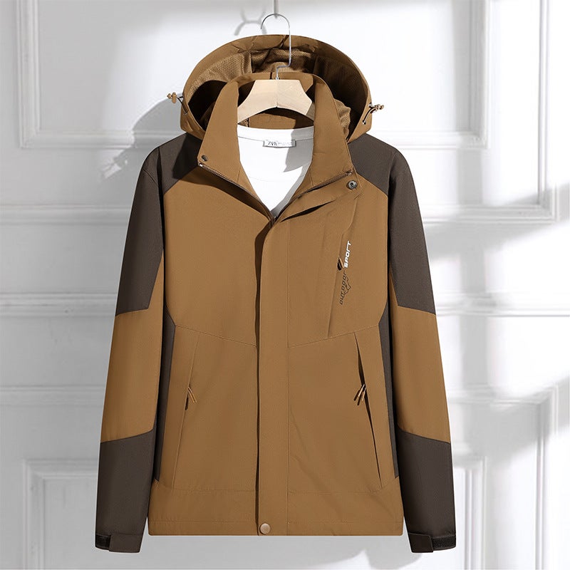 New Korean-Style Single-Layer Charge Clothes Women'S Thin Outdoor Windproof And Rainproof Couple'S Plus Size Jacket Mountaineering Suit For Men - Image 3