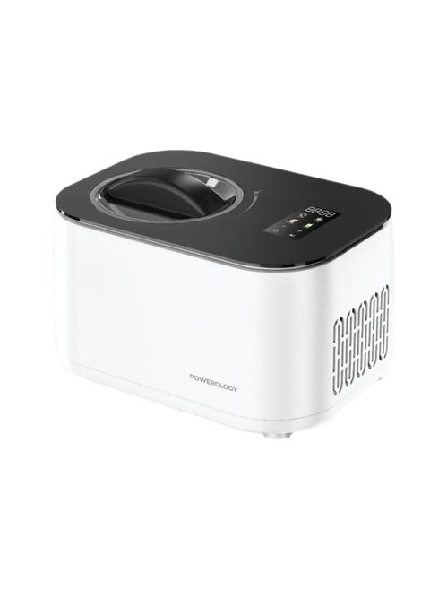 Ice Cream & Frozen Yogurt Machine 1L with Quick-Freeze Technology & High-Power Compressor / 4 Mixing Modes / Smooth & Creamy / Low-Noise Operation - White
