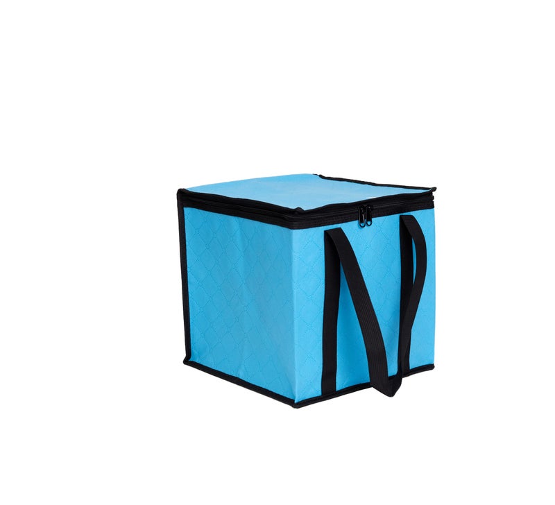 BOARD GAME TABLES.COM Lightweight Board Game Bag [Dual Layer Non-Woven Fabric/Carrying Handle/Zippered Lid/Water Resistant] (Light Blue) - Image 1